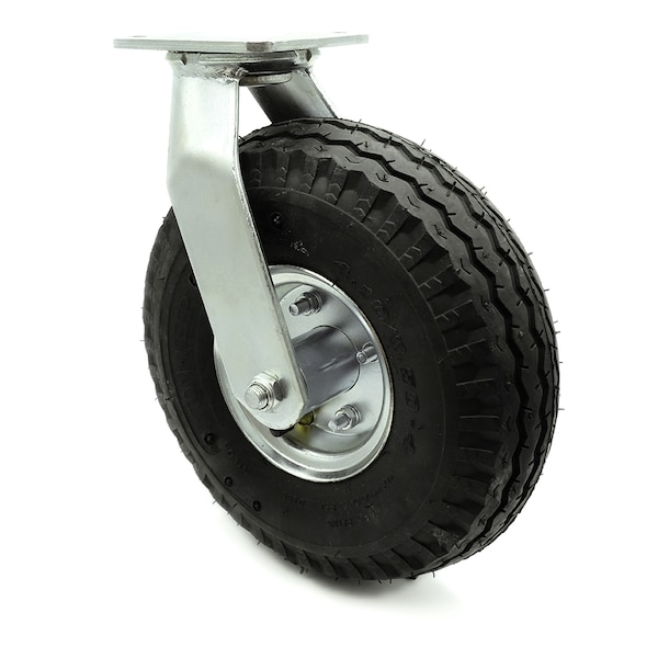 10 Inch Black Pneumatic Wheel Swivel Caster